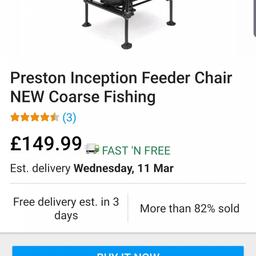 preston monster feeder chair with foot plate and feeder arm only used 2 or 3 times bargain at 200 quid pick up only bb4