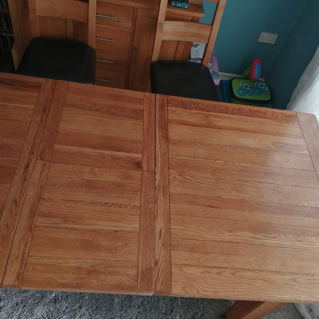 solid oak plank table in CH62 Wirral for £70.00 for sale Shpock