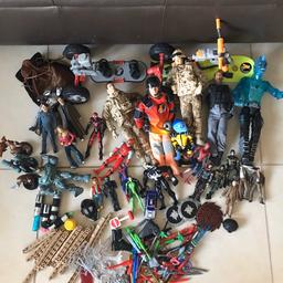 Action men, HM forces, Dr Who, Star Wars and other figures plus accessories.
Smoke free home.
Pick up only.