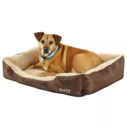 Bunty Deluxe Soft Washable Dog Pet Warm Basket Bed Cushion with Fleece Lining

LARGE outer dimensions: 75cm x 58cm. Back height: 19cm. Inside pad: 60cm x 43cm.
