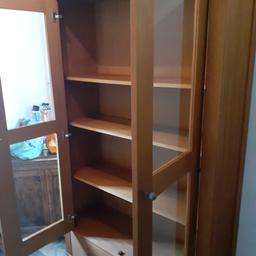 PRICE REDUCTION due to lack of space and quick sale!!!
excellent condition apart from 2 small scuffs (see pics) selling due to lack of space. 4 shelves and 2 deep drawers glass panelled. paid £800 willing to sell for £80 for quick sale. buyer to collect.