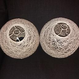 2 used wicker light shades both for the asking price

any questions ask first before making your offer to avoid bad reviews

collection ONLY, after 6pm Monday to Friday, unable to deliver in person 