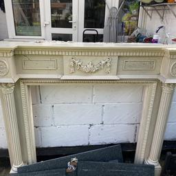Good quality fireplace for sale taken out with care from my living room. With 3 pieces of side tiles 1 bottom tile.
Fireplace size 137cm wide & 117cm high.