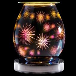 Comes with three bags of our triple strength wax melts in any choice of scent!
Round Aroma Lamp With Star Design Also Acts As An Oil Warmer With A Glass Dish On Top That Is Included.
Touch Sensitive Turn On And Off By Simply Touching The Lamp.