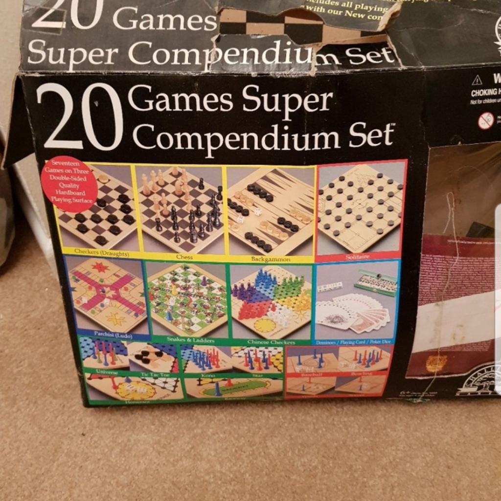 LOVELY CONDITION (EXCEPT FOR BOX!)..BOARDS ARE WOODEN SOMETHING YOU WONT GET THESE DAYS..SOME GAMES YOU MAY NOT HAVE HEARD OF..SOMETHING TO OCCUPY FAMILY..