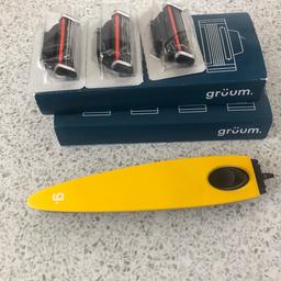 Gruum men’s razor with 7 replacement blades. Brand new and unused