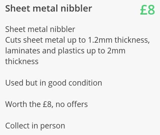 Buy & Sell East London Old Ford - East London - Photos for Sheet metal nibbler