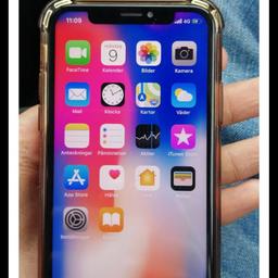 telefon iPhone x 64 gb som nya med ladaere och hårning pris 4300 kr