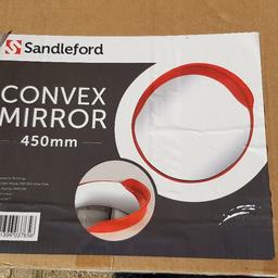 I have a Sandleford convex safety mirrors which can be used attached to a pole at the end of driveways in hard to see areas, like if you have a blind spot coming off you're drive. one has been opened to show the contents, which include the bracket to attach to the pole, currently on Amazon for £40 each. I want £15 each for them (I have four in total), this sale is for ONE only, if you want more than one I'll put up a separate Auction, or bid on this one and pay for other on collection.