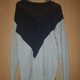 Black and grey knitted Jumper dress from Boohoo label missing, can also be worn with leggings as a regular jumper. Size 12 in good condition only worn once.