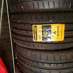 four brand new Continental sport tyres