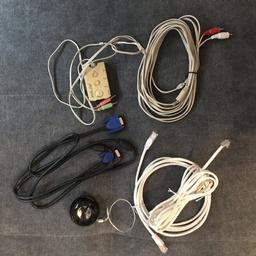 Verkaufe diverse Kabel (LAN, VGA, Audio Adapter) und eine kleine Bluetooth Box. Funktionieren alle.