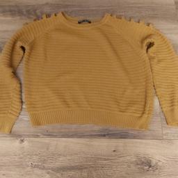 mustard jumper size 8