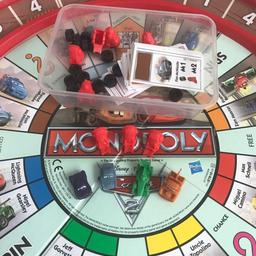 I have to admit that this is the best way to play Monopoly! Absolutely perfect for children as the dice is Lightning McQueen going round the track and other characters as playing pieces! It is complete in an almost perfect condition.