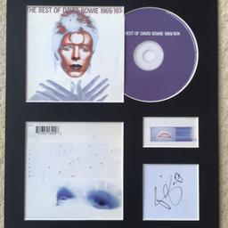 **POSTED ONLY** for £3.99

All items are fully mounted, backed and ready to be framed.

Matte Black 2mm mountboard used.

Frame size required is 305mm x 255mm (12" x 10")

CD, Album Cover & track listing are authentic.

Autographs are digitally reproduced from originals, obtained from reputable sources.

We use professional printing equipment for exceptional quality and special non-fade inks.

All items are posted in protective envelopes to prevent damage in transit.