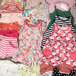 A large range of items including 
Play suits, shorts, dresses, tops 
All in great condition from pet and smoke free home
Collection only
