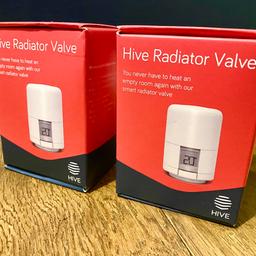 2 Brand new and Sealed Hive Radiator Valves

Selling @ £75 as Twin Pack 
£40 as a Single Pack

Note: You must have an existing Hive Heating ecosystem before you can use them.

Collection @ NW6 for faster transaction.