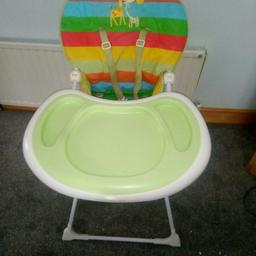 High chair good condition
Used a little bit
Collection only
If you are interested please text