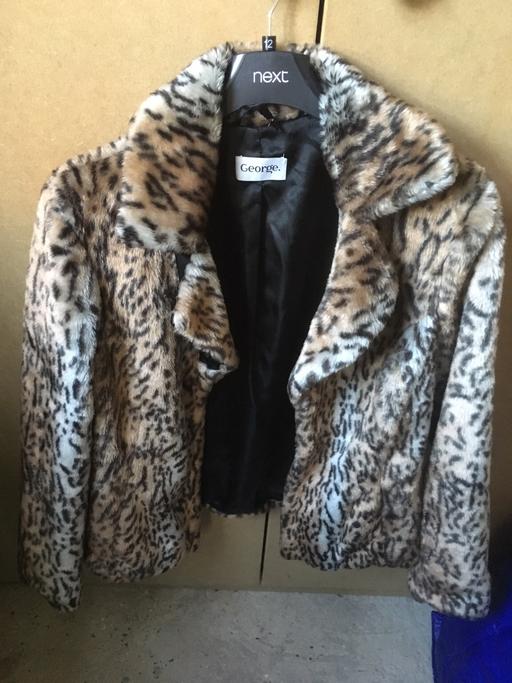 Buy & Sell East London Havering - Photos for Leopard print faux fur coat size 10