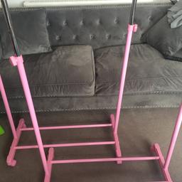 2 pink clothes rails 
One has a screw missing but is still useable 
£10 for both 
Contactless collection witham