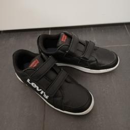 schwarze Levis Klettverschluss Schuhe für Kinder, Größe 35