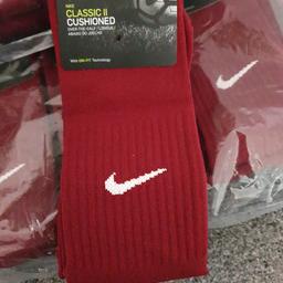 Mens Nike football socks brand New X20 pairs. Burgundy in colour selling as joblot thank you for looking.