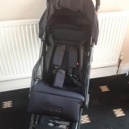 like new used a hand full of times! bought for £270 with luxury footmuff worth £70 one hand collapse and set up perfect condition can be used as hand luggage on plane so your not waiting for luggage. Raincover stored under footrest BARGAIN BUY complete with original box (no offers)