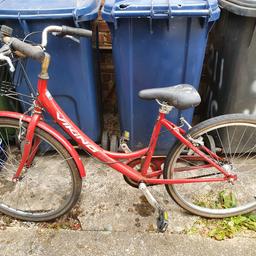 Neglected bike, pretty rusty, needs a lot of work.