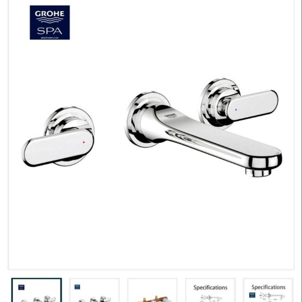 Grohe Veris 3 hole wall mounted basin mixer

shop price £300

used, in perfect condition
You will need to buy internal part, see at second photo( it is around £140 in shops)

Collection or delivery available TW13 or NW6