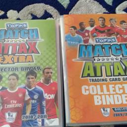 collection of match attax album with cards.
used.
collection only or buyer to arrange delivery and pay for it with their own expense.