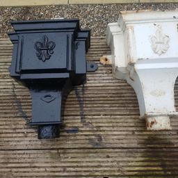 2 vintage cast iron downpipe hopper one has been painted good condition for the age
the price is for both of them