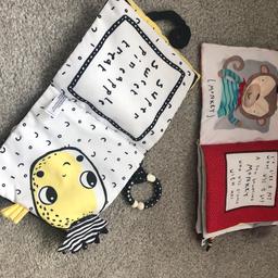 Fun activity book, different textures, patterns, and soft touch. My little one loved them but he has grown now. These books are looking for a new friend who can love them and enjoy them too
