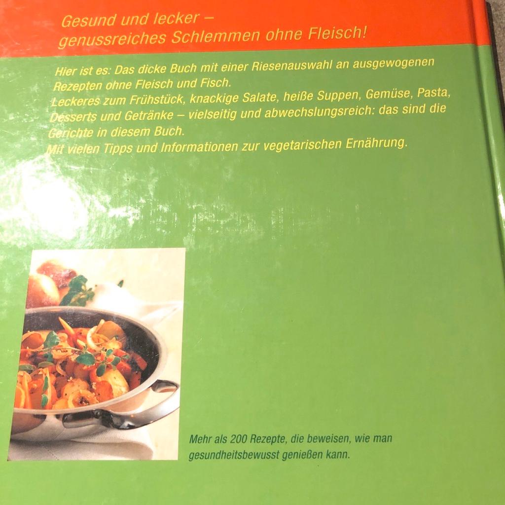 Kochbuch Vegetarisch Kochen die 200 besten Rezepte mit 234 Seiten.