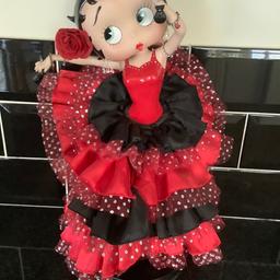 Beautiful Spanish Betty Boop with stand. She is 15 inch tall. Reduced to £55 with free Betty Boop mug. Collection preferred but will post for postage costs.