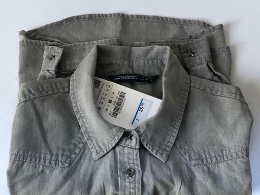 Buy & Sell Buckinghamshire Milton Keynes - Photos for Zara Grey Soft Denim Shirt