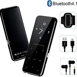BLUETOOTH 4.1 & UP TO 60 HOURS PLAYBACK TIME: With this Bluetooth mp3 player, you can enjoy music without insert the headphone, just connect it by wireless headphone or speaker. When the MP3 player is connected to Bluetooth speaker or headphones, you can return to the main interface and select your favorite songs to play in the music file. You can fast forward or rewind to select the playing song’s part you want to listen. Continuously playing up to 60 hours, and only 2.5 hours full of charge
♬