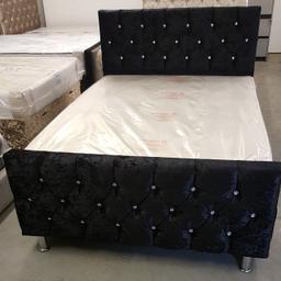 HI, we sell all types of upholstered beds.They are available in many different colours, we fit diamonds or matching colour buttons, according to customer requirement. All our beds are solid, made in the uk by our skilled craftsman, These are not cheap china beds. We sell direct to the public, You can try before you buy at our showroom in aston b6.
Address: unit 28, westwood business park, dulverton rd, b6 7eq.

Single frame only £129.99
Double frame only £149.99
Kingsize frame only £189.99

Single frame with orthopaedic mattress only £190
Double with good quality orthopaedic mattress only £230
Kingsize with good quality mattress £280

For more info please call: 07424105321