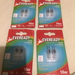 Halogen bulb 4 packets of 2 in each ABSOLUTELY FREE!!!!!!!