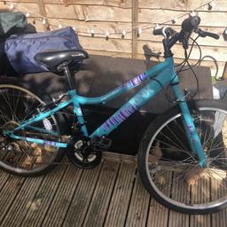 Girls Apollo bike virtually brand new never been used bit dusty and wheels are flat where it’s been stored this is a pick up only thanks