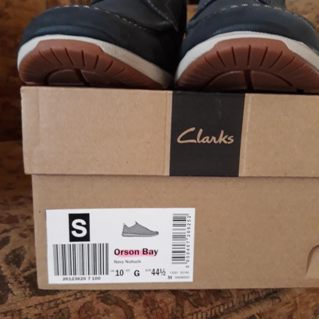 ORSON BAY SIZE 10 G
**NEW** A slight mark on the left shoe, can be buffed out - reflected in the price.
Bargain
Clarks