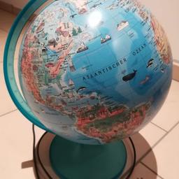 Verkaufe einen beleuchteten Globus mit Motiven.
Sehr guter Zustand, da selten verwendet.
Durchmesser: 25 cm
Höhe: ca. 35 cm
Versand möglich