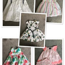 Excellent condition. 
6 dresses
2 rompers 
3 vest tops 
NEXT, Zara, M&S, bluezoo
Smoke and pet free home.
Pick up Standish.
Payment through PayPal or BT, will leave outside for contactless transaction.