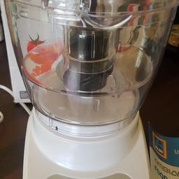 Only used once. Perfect condition. Like new. Comes in box with instructions. Chop or mix option.