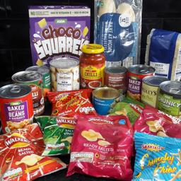 a selection of different foods free to someone who really needs it or is vunerable x
