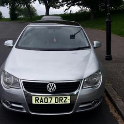 volkswagen eos 2 litre TDI. . 2 owners from new..drives very nice...roof not working hence price..something to do with back window not a mechanic all windows work except back right one..leather interior..nice car..NO TIMEWASTERS..qwick sale 900..ono...07415 040 203...