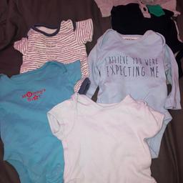 Some vests and baby grows all in fairly good condition except some bobbling on the baby grows feet ( seen in photo) collection from Greenwich near Waitrose or postage for a fee