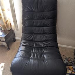 really comfortable chair, just have no room for it. It need a bit of a clean. Cat scratches to top, may polish out? collection only