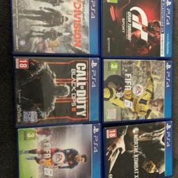 GRAND TURISMO SPORT
FIFA 17
FIFA 16
MORTAL KOMBAT X
TOM CLANCYS THE DIVISION
CALL OF DUTY BLACK OPS 3
