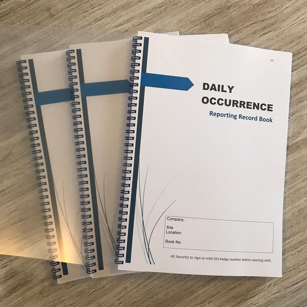 Daily Occurrence Record Securtiy Books 120pg In Frome St Quintin Für 1275 £ Zum Verkauf Shpock De 0146