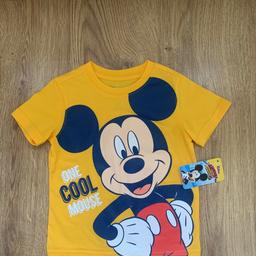 Yellow Mickey Mouse top aged 3.
Brand new with tags.